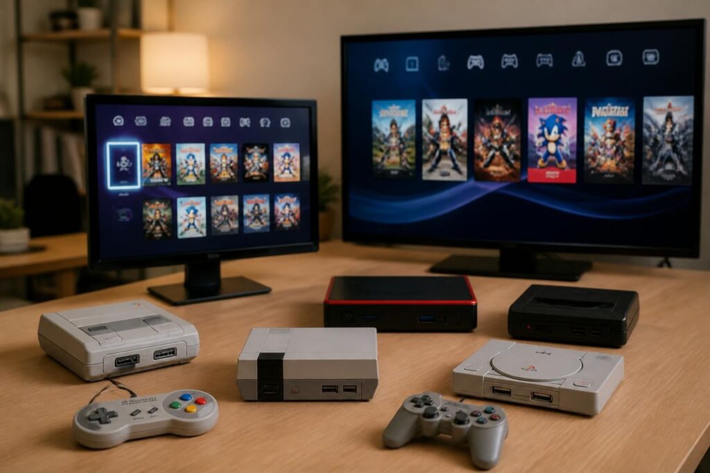 découvrez le retrogaming avec des émulateurs légaux et des mini-consoles pour revivre les classiques du jeu vidéo en toute légalité.