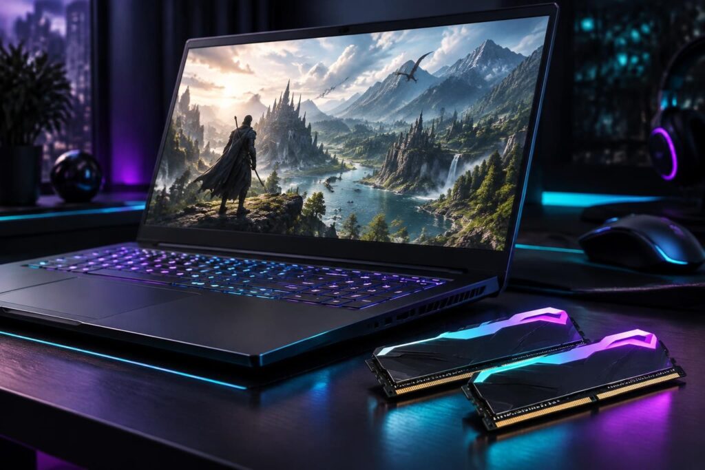 découvrez quelle quantité de ram choisir pour un pc gamer portable performant et fluide, selon vos jeux, votre budget et vos usages.
