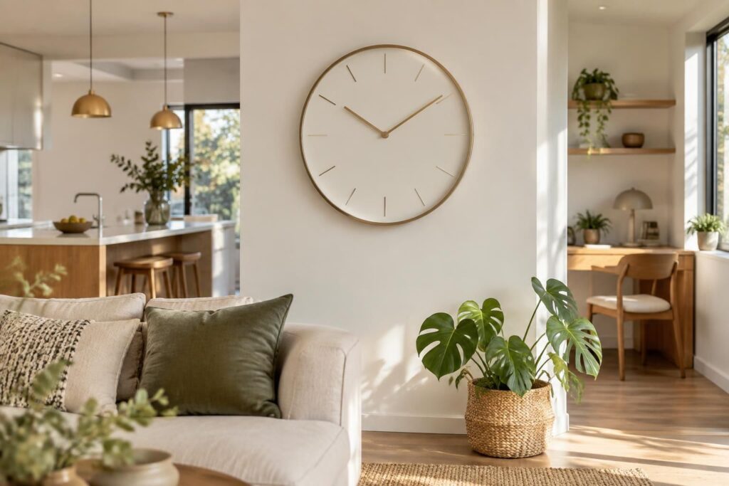 apportez une touche moderne à votre intérieur avec cette horloge murale silencieuse, idéale pour le salon, la cuisine ou le bureau.